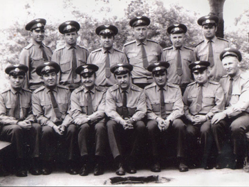 1971 г. 701 уап. Командный состав – 1-й ряд: подполковники Егунов П.В., Бордюгов А.А.,  Чичиков Е.Л., Чесноков И.И., полковник Пристромко В.Г., подполковники Воробьев И.К.,
Курычев М.М.; 2-й ряд: подполковники Молчанов В.Е., Байнетов Д.Ф., Балан И.Н.,  Морсков Т.И., Корсун А.И.