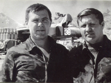 Справа м-р Падалка Н.М.,  аэр. Баграм 1982 г.