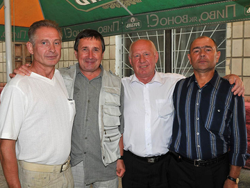 Встреча Выпускников. 2009г. Чернигов А.Проскурин,А.Кукушкин, В.Дмитриев, М.Стадольский.