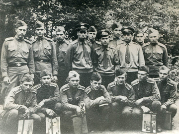 Звено майора Байнетова Д.Ф., второй слева Кизим Л.Д., 1961 г.