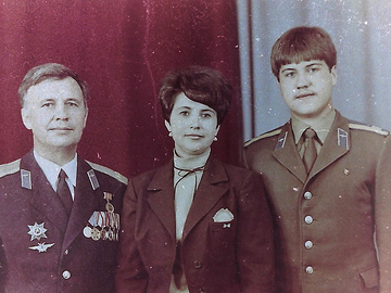Семья Галецких - Анатолий Павлович, Алла Павловна и Геннадий.