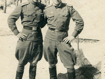 Волошин А.Г., Симака Н.С., в лагере Количевка, 1953 г.