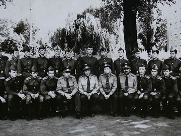 Встреча с выпускником училища 1964 г.  ГСС полковником Кот В.С., 1983 г.