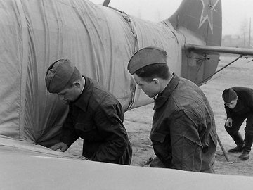 аэр. Певцы, наземная подготовка на Як-18, 1962 г.