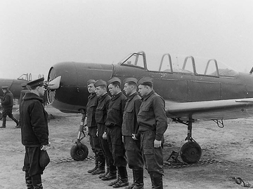 аэр. Певцы, наземная подготовка на Як-18, 1962 г.